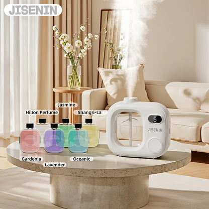 Aromatherapy Essential Oil Diffuser, Home Waterless Diffuser, Hanging Diffuser, 5 Spray Modes, 500mAh Rechargeable Battery, Smart Humidifier. Suitable for Desks, Bedroom Decor, Offices, Hotels, Kitchens, and Bathrooms. An Ideal Choice for Holiday