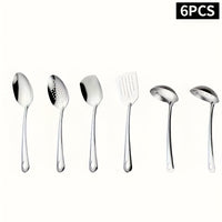 6 pieces, Silvery