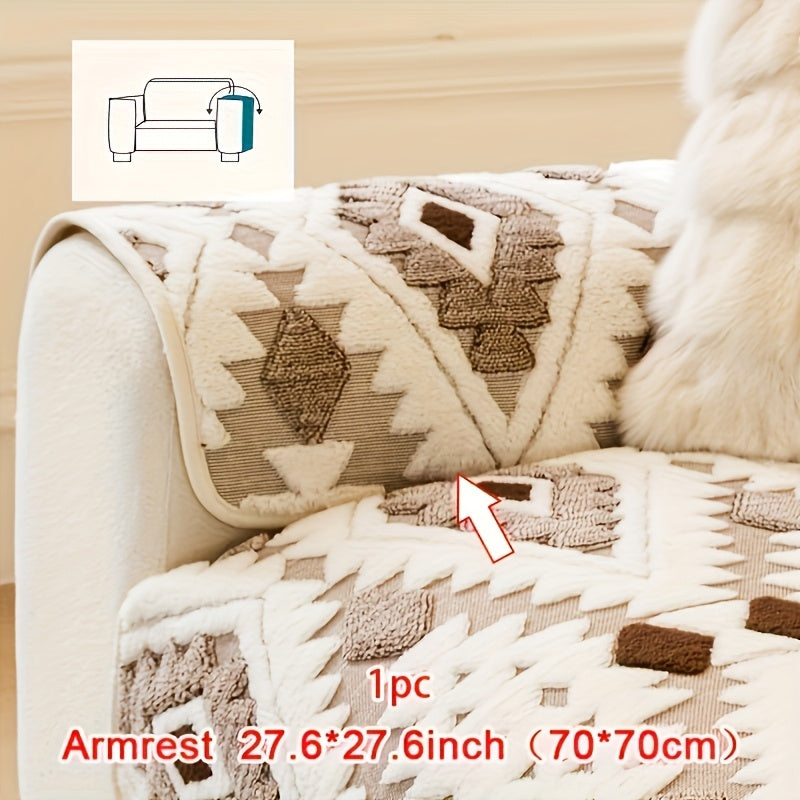 A Single Thick Plush Sofa Made from Pet-Friendly Material, Featuring a Non-Slip Design And Machine-Washable Protective Cover, Ideal for Decorating Homes in Offices, Bedrooms, Living Rooms, And Other Sofa Areas