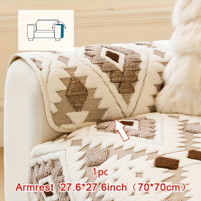 A Single Thick Plush Sofa Made from Pet-Friendly Material, Featuring a Non-Slip Design And Machine-Washable Protective Cover, Ideal for Decorating Homes in Offices, Bedrooms, Living Rooms, And Other Sofa Areas