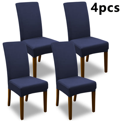 4pcs Set/6pcs Set Milk Elastic Home Kitchen Dining Chair Slipcover, Chair Cover, Furniture Protector For Wedding Office Living Room, Valentine'S Day Gift, Valentine'S Day Decorations