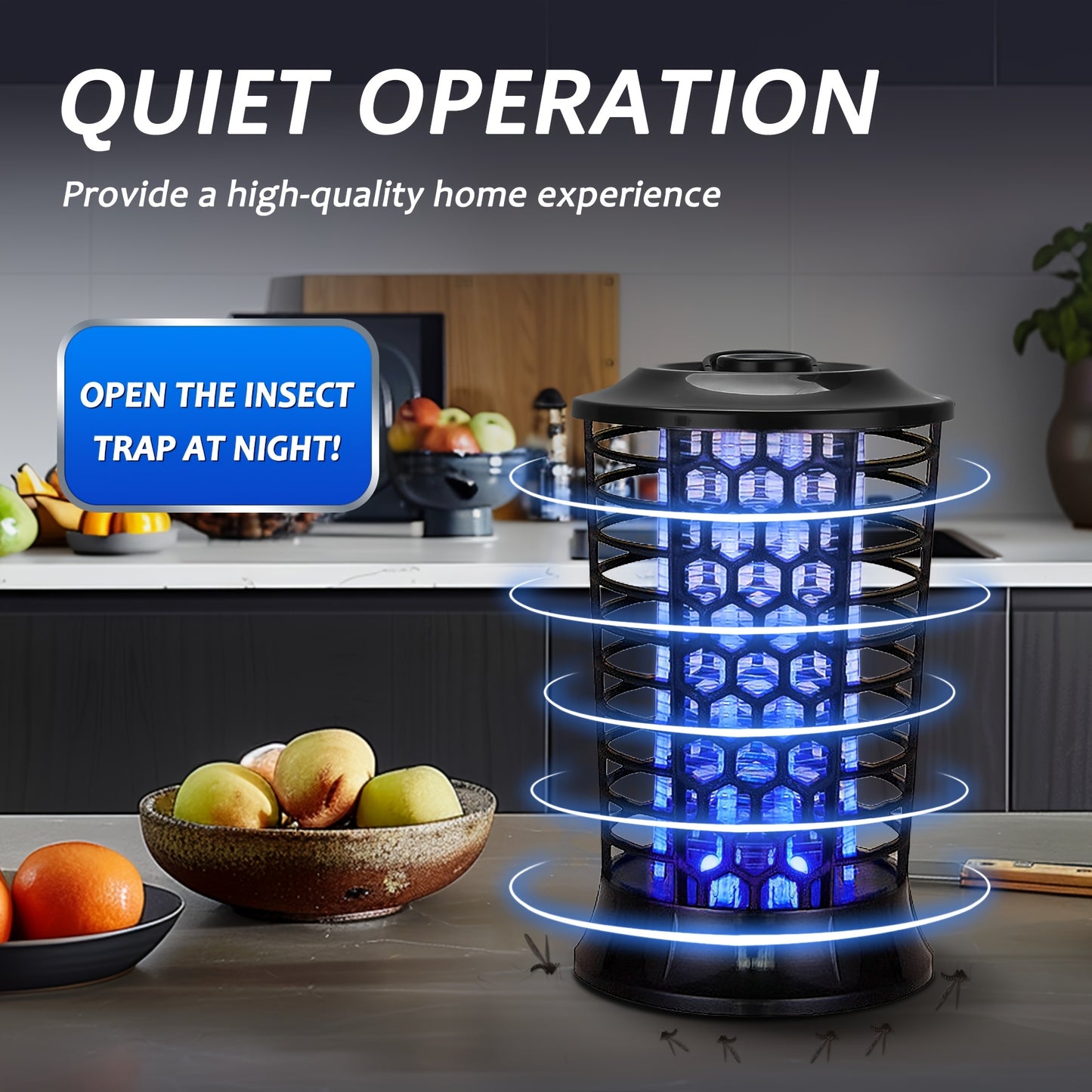 Indoor Mosquito Killer Bug Zapper, Flying Insect Killer, Fruit Fly Traps Indoor, Mosquito Lamp, Insect Zappers, Electric Mosquito Attractant Trap Plug in for Home