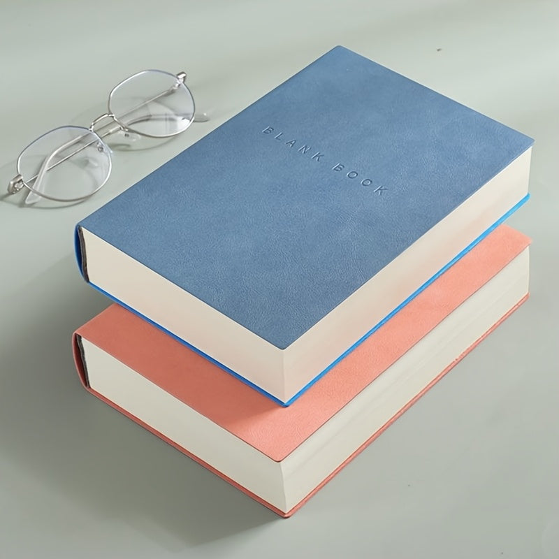 Minimalist 760 Page Blank Notebook - A5 Size, Suitable for Sketching And Doodling, Made Of Artificial Leather, Soft Cover, Ideal for College Students And Adults, Christmas Gifts
