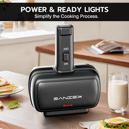 1pc Electric Sausage Grill And Sandwich Maker with Cord Storage, Perfect for Veggie Sausages, BBQ, Or Hot Dogs, Featuring A Nonstick Plate for Easy Cleaning.