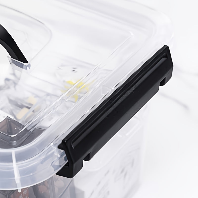 6-Pack Clear Plastic Storage Boxes with Latches And Lids, 6 Quart Stackable Organizer Containers, Storage Boxes Suitable for Use in Living Rooms, Bedrooms, Bathrooms And Kitchens The Best Gifts for Easter Sunday And Mother'S Day
