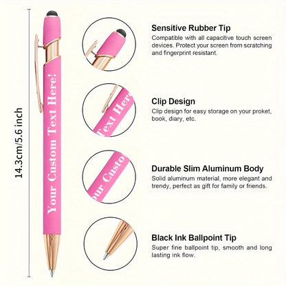 Ballpoint Stylus Pens 30 Pack – 2-in-1 Touchscreen Stylus & Ballpoint Pen with Comfortable Grip, Personalized Engraving, Bulk Set for Office, School, Wedding & Party Favors