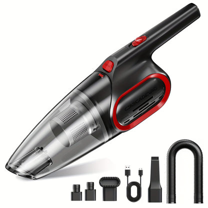 Portable Handheld Vacuum Cleaner, 6000PA Strong Suction Cordless Mini Vacuum with Dual Filtration & Low Noise, Lightweight Hand Vacuum for Car Interior, Pet Hair, Kitchen, Home Cleaning, Multiple Colors