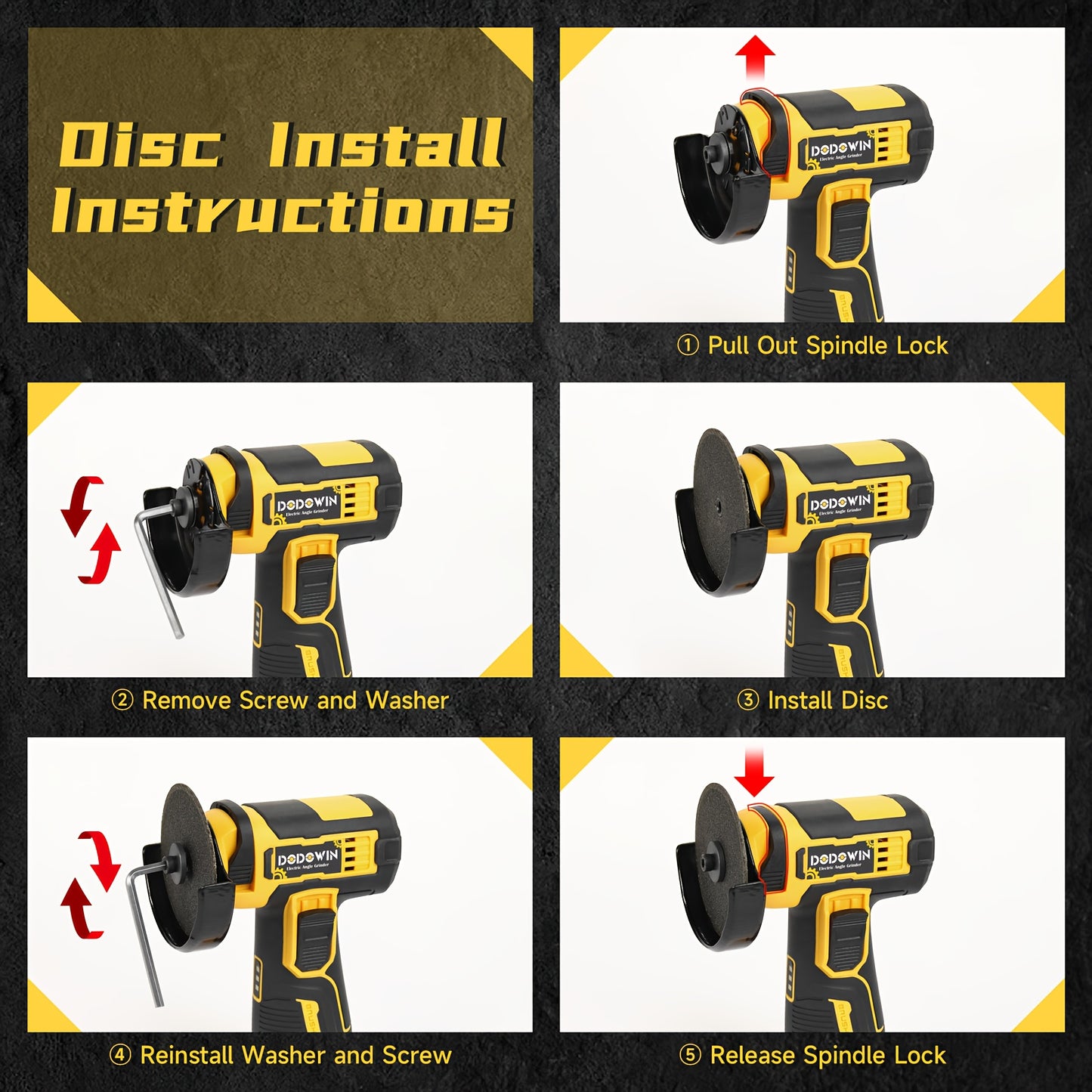 Mini Cordless Angle Grinder, 19500/5000RPM Electric Grinding And Polishing Tool, 1/2 Batteries Included, Lithium Power Grinder for Metal, Wood, Stone And Concrete, Precision Polishing Machine, Great Gift Additions Sold Separately