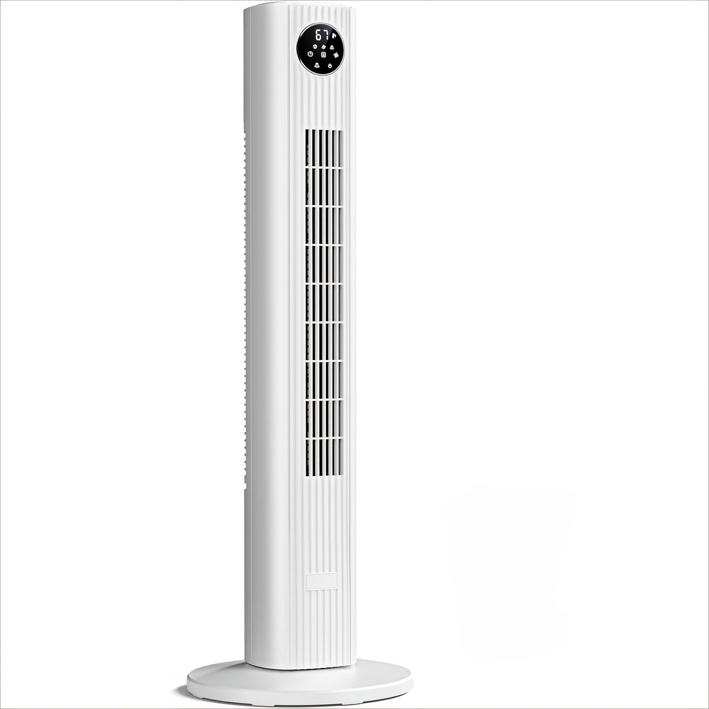 Tower Fan 35-Inch Bladeless 85° Oscillating Standing Floor Fan 3-Speed Quiet Cooling with 12H Timer for Bedroom Office Living Room Home