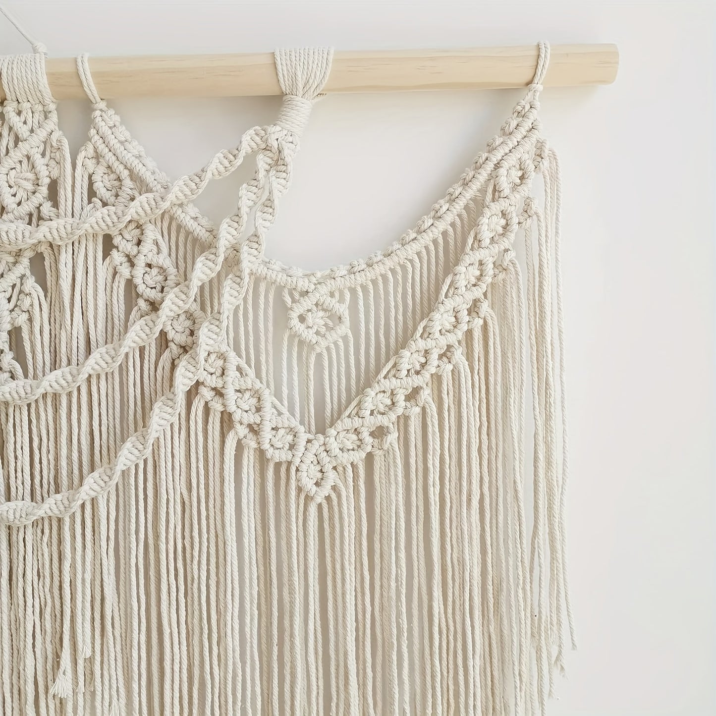 1pc of Large Macrame Wall Hanging, a Bohemian Tapestry for Home Decor, Handmade And, Suitable for Bedroom, Living Room, Or Wedding Party, Measuring 43 Inches by 32 Inches