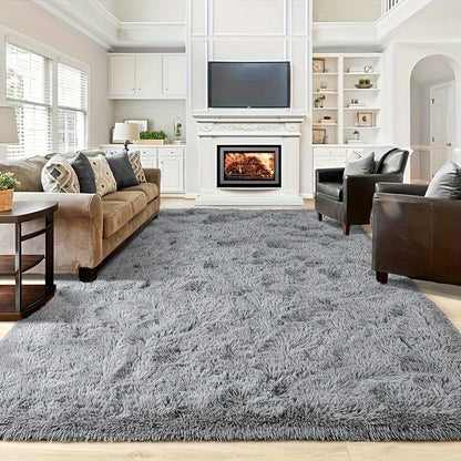 Rugs Living Room Area Rugs for Bedroom, Washable Anti Slip Extra Large Shaggy Soft Rug Fluffy Modern Floor Carpets Mat Beside Rugs for Living Room