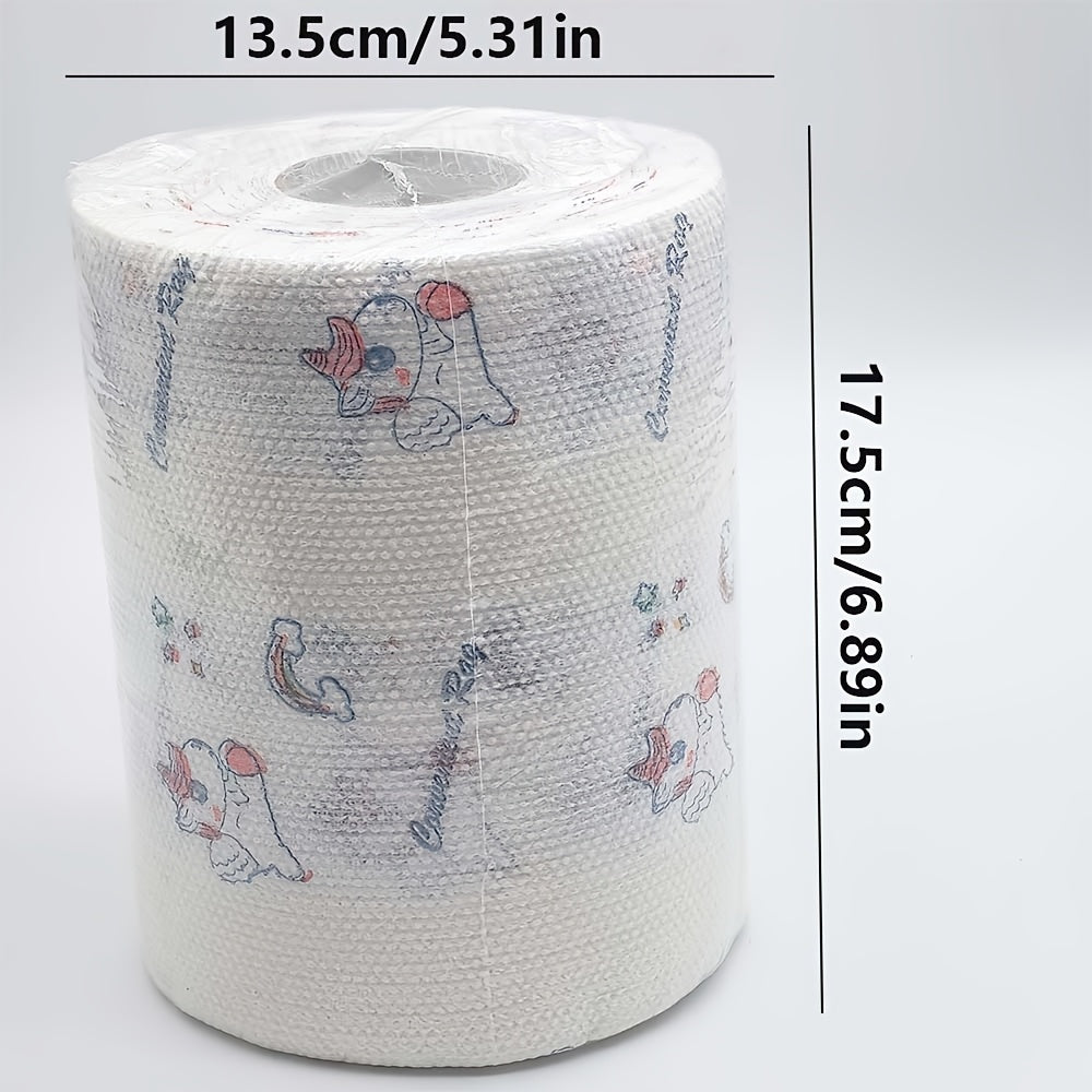 High Efficiency "800 Times - Wet And Dry, Washable, Non-stick Oil, Kitchen Paper Towels, Paper Towels, Household Cleaning Degreasing Cloth (various Patterns) Lazy Rags - Party Supplies 800 Times, Paper Towels