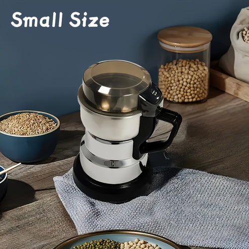 Electric Coffee Grinder 300W 25000RPM – 8-Blade Stainless Steel Spice & Grain Mill for Coffee Beans, Nuts, Spices | Home, Cafe & Camping