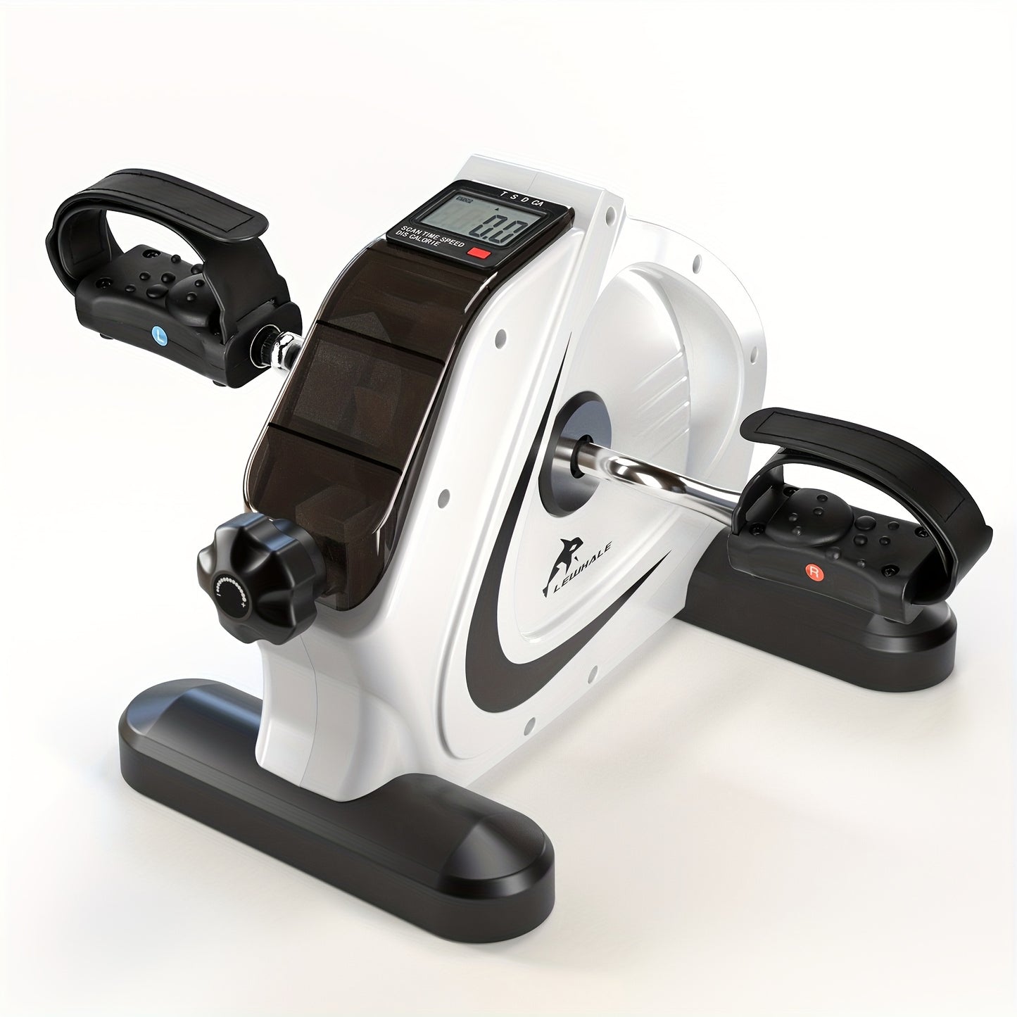 Portable Elliptical Trainer, Mini Exercise Bike For Home & Office, LCD Display, 8 Resistance Levels, Silent Anti-Slip Design, 350lb Capacity, For Arm & Leg Pedal Training, Ideal For Home, Office & Seniors