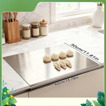 304 Stainless Steel Cutting Board Butcher Block Household Rolling Board Kitchen Supplies