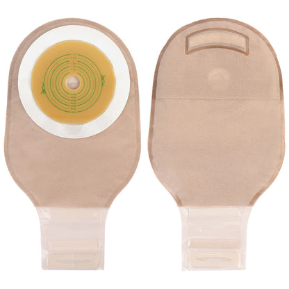 Colostomy Bags One-Piece Drainable Ostomy Pouch Cut-to-Fit Stoma Bags for Adults Odor-Proof Leak-Proof Ostomy Supplies Comfortable Wear Skin-Friendly Adhesive Flange 20 Pack Value Set