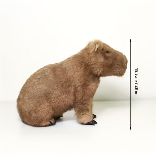 Realistic Capybara Collectible Figurine Soft Lifelike Animal Doll Gift