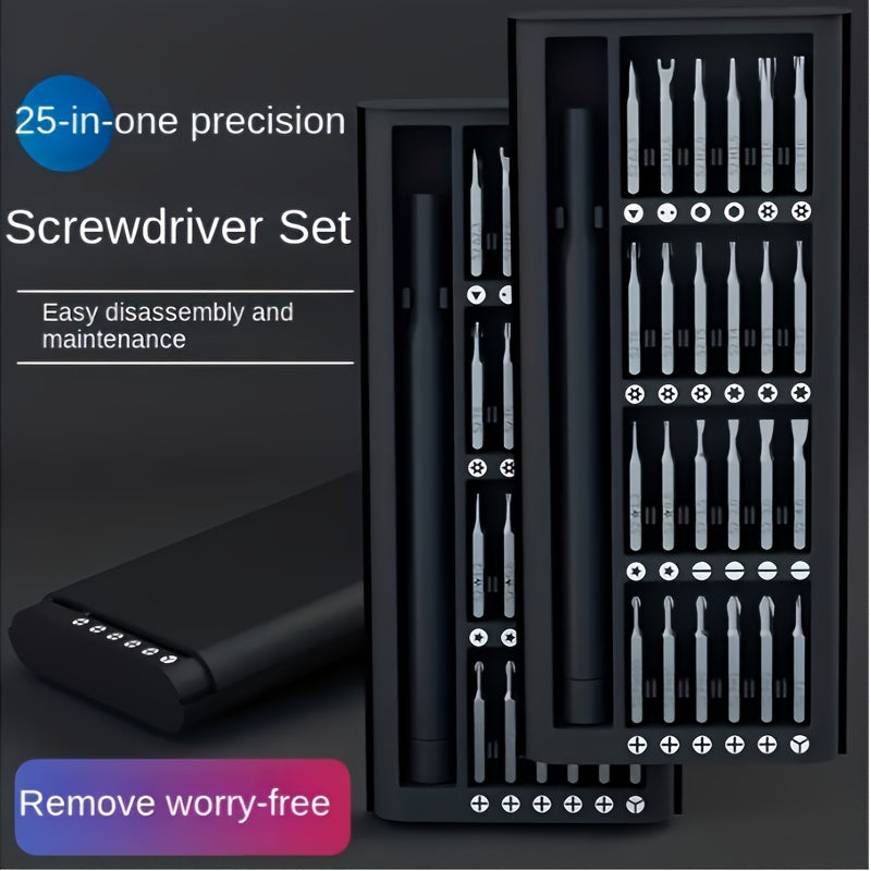 24-In-One Multi-Functional Precision Screwdriver Set Mobile Phone Tablet Disassembly Repair Tool Bit Removal Complete Set
