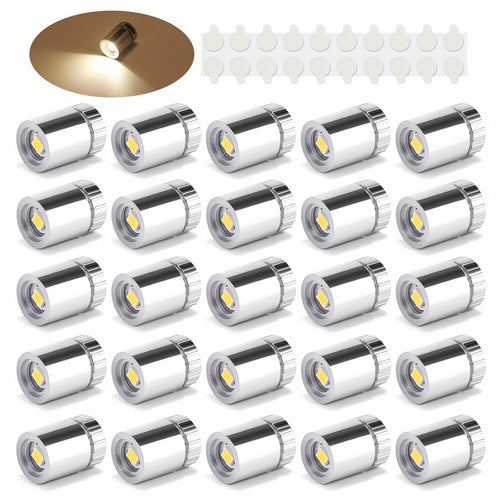 20 Pack Small Spotlight Battery Operated LED Lights Cordless Miniature Spot Light for Artwork, Paintings, Jewelry, Display Cases, Handicrafts, Models,Puzzles