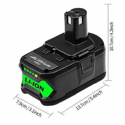 2Pack 8.0Ah Replacement Battery Compatible with Ryobi 18V Lithium Battery P102 P103 P105 P107 P108 P109 P197 Ryobi ONE+ Cordless Tool