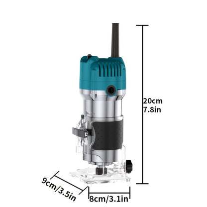 Wood Carving Machine, Trimming Machine, Wood Router, Slotting Machine, Wood Carving Machine, Drilling Machine, Electric Tools, Very Suitable for Wood Trimming, Carving, Including Milling Cutters And Wood Slotting