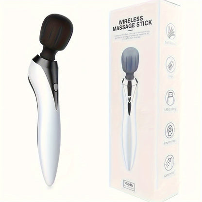 Wireless Stick Massager for Full Body – Portable Rechargeable Personal Massager for Neck, Back, Shoulder, Waist & Legs, Easy to Carry Muscle Tension Relief Tool for Home Office Travel