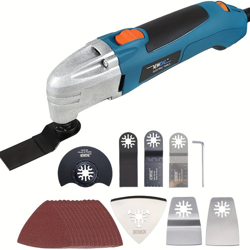2.5 Amp Pro Oscillating Multitool Kit - High-Precision 3° Angle, Renovator, 6-Speed, Corded Cutting Tool for Wood, Metal, And Plastic, Easy-to-Use, Versatile, And Reliable for Various DIY Projects And Home Repairs
