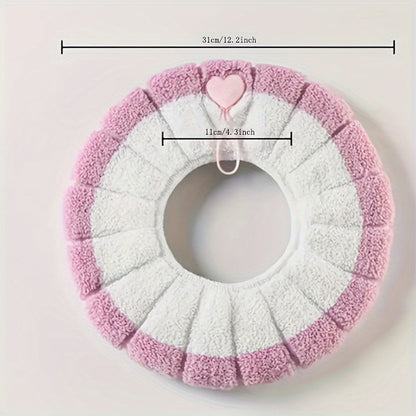 5pcs Set of Value Offers, 31Cm (12.2 Inches) Soft Toilet Seat, All-Inclusive Design, Machine Washable And Easy to Remove, Applicable to a Variety of Sizes, The Fabric Is Soft And Skin-Friendly, Elasticity Is Good!