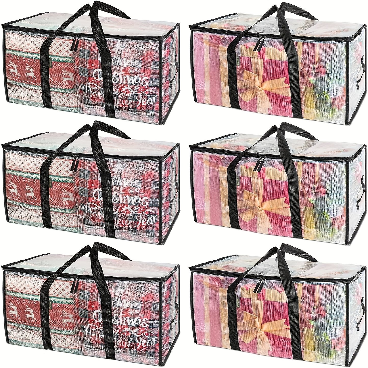 [Heavy-Duty Moving Bags] 1/4/6-Pack Heavy-Duty Oversized Moving Bags | Reinforced Handles Storage Tote for Clothes, Moving Supplies