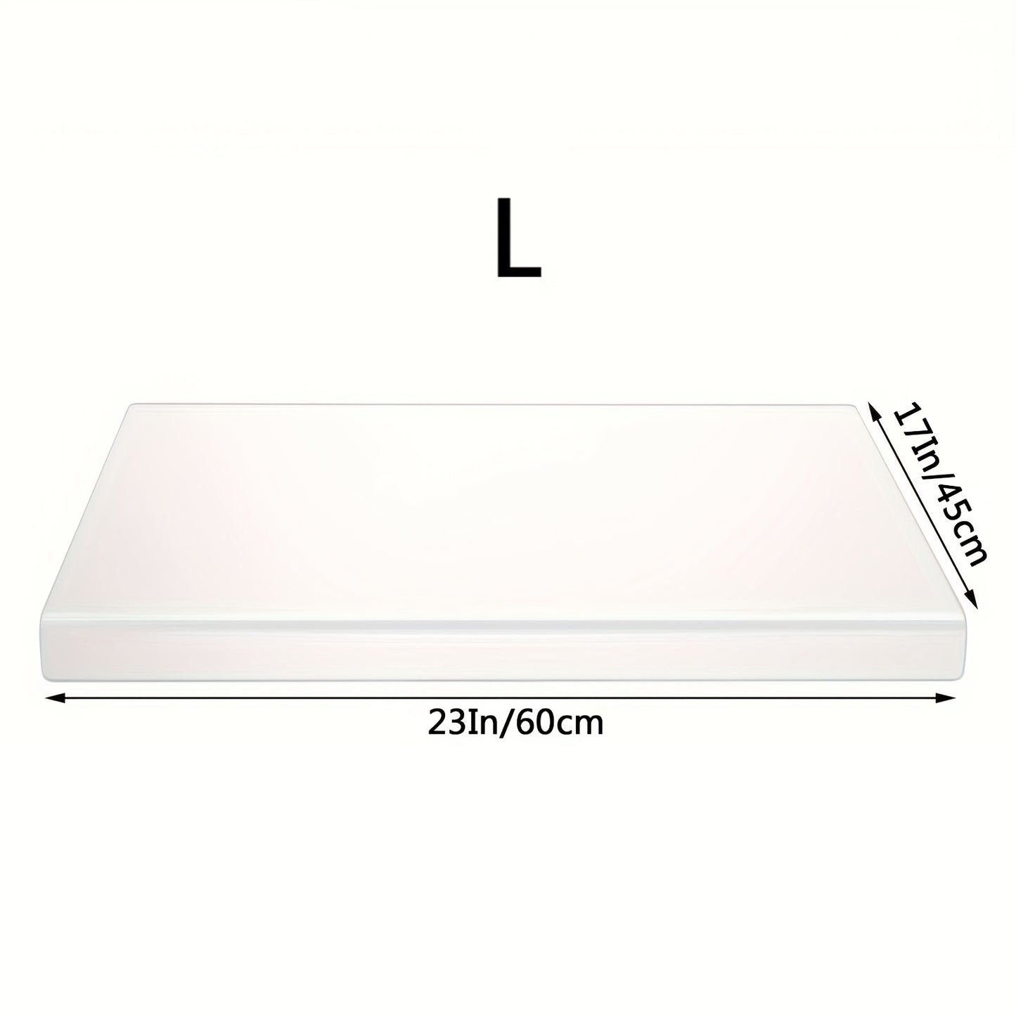1pc, Anti-Slip Acrylic Cutting Board for Kitchen And Restaurant - Countertop Protector, Fruit Cutting Board, And Kitchen Utensil Black, Apartment Essentials Large Kitchen Cutting Board, Transparent Kitchen Cutting Board (14In X 18In)