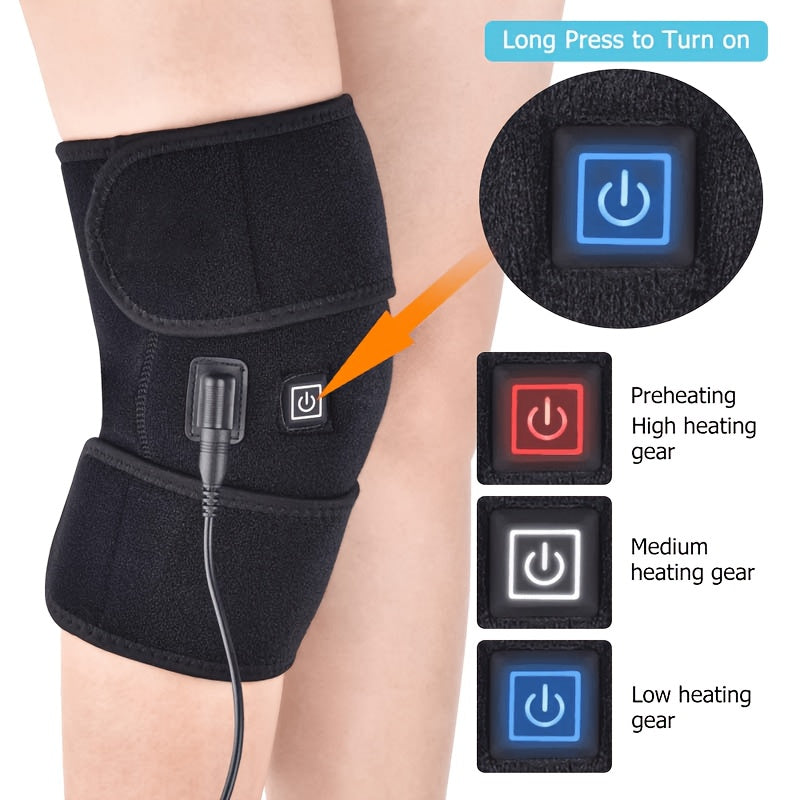USB Knee Massager with Heat - Soothe Your Knees, Stay Cozy, Massage Device, Heating Cushion, Perfect Gift for Valentine'S Day And Birthdays for Both Men And Women, Fitness Present, Father'S Day And Mother'S Day Gift