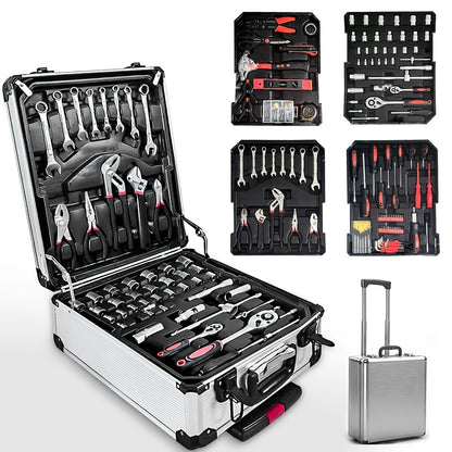 46/1000pcs Professional Tool Kit | Multi-Functional Toolbox, Compact For Home & Automotive Repair, Great For DIYers & Experts, Ideal Gift For Men, Dads & Friends, Local Delivery