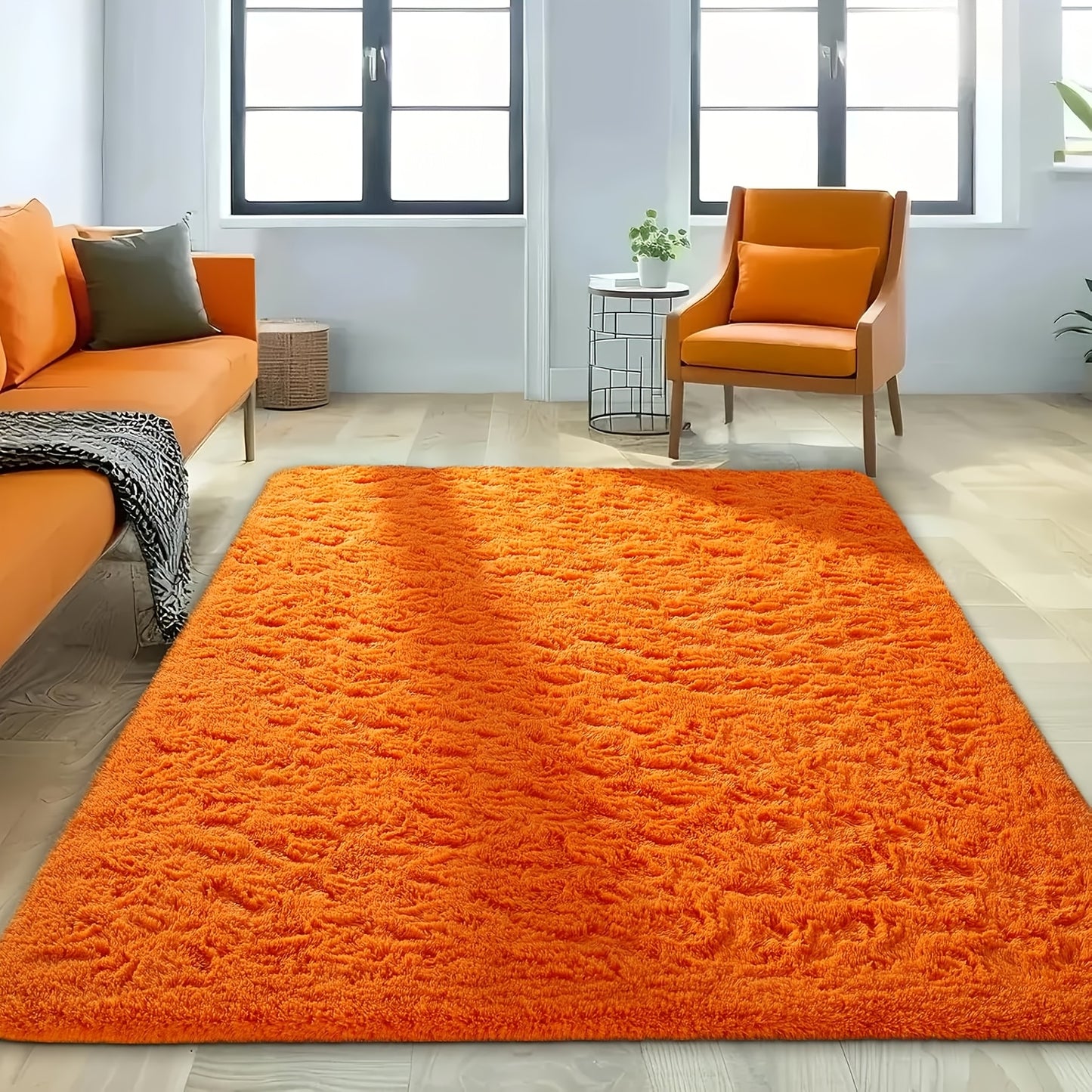 Fluffy Area Rug Large Soft Shag Carpet for Living Room Bedroom – Non-Slip Ultra Thick Plush Floor Mat, Multiple Sizes & Colors, Home Decor