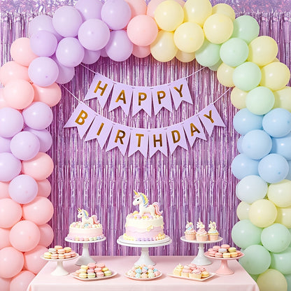 Foil Tinsel Fringe Streamers- 4 Pack 3.28x8.2 Feet Metallic Photo Backdrop For Birthday Party Decorations, Engagement, Bachelorette, Wedding, Family Gathering, Halloween, Christmas & Holiday Celebrations, Party Photo Props