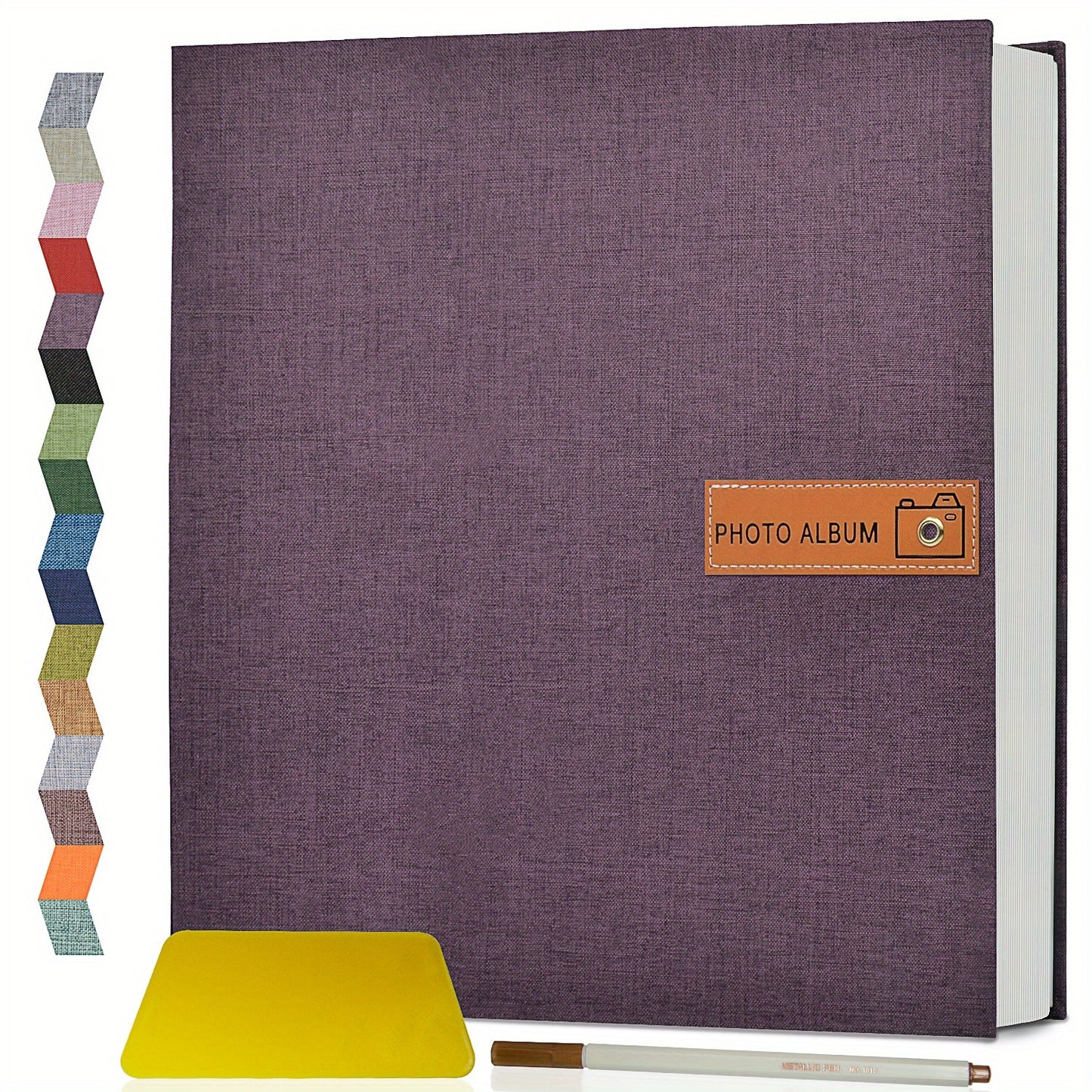 1pc Large Photo Album Self Adhesive 4x6 5x7 8x10 Scrapbook Album Picture Book, Gifts For Mom, Family Baby And Wedding, With Metal Pen And Plastic Board Photo Album Book Valentines Day Gifts Mother'S Day Gift