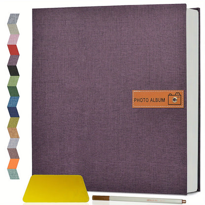 1pc Large Photo Album Self Adhesive 4x6 5x7 8x10 Scrapbook Album Picture Book, Gifts For Mom, Family Baby And Wedding, With Metal Pen And Plastic Board Photo Album Book Valentines Day Gifts Mother'S Day Gift