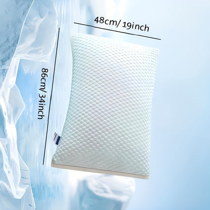 2-Pack Hotel Quality Non-Collapsing Down Alternative Cooling Pillows | King Size, Polyester and Viscose Cover, Memory Foam Filling, Machine Washable