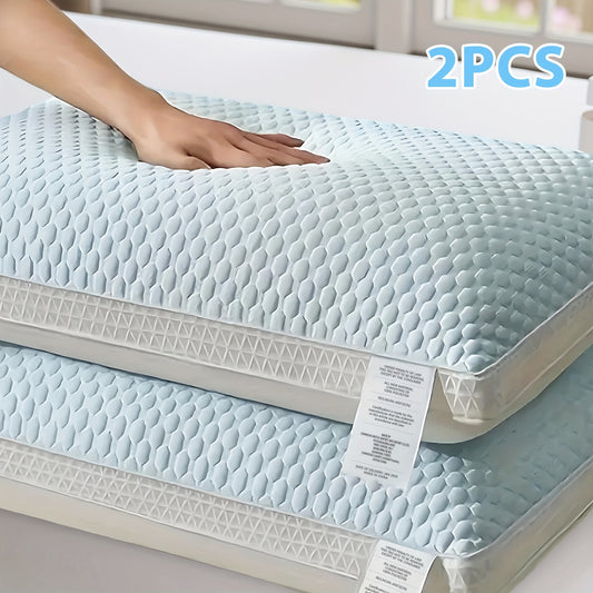 Pillows 2-Pack, Neck Support & Decorative Bed Pillows for All Sleeping Positions - Comfortable to The Touch, Supportive Comfort for Side, Back & Stomach Sleepers, Machine Washable - Perfect for Bed, Sofa, Dorm Or Living Room