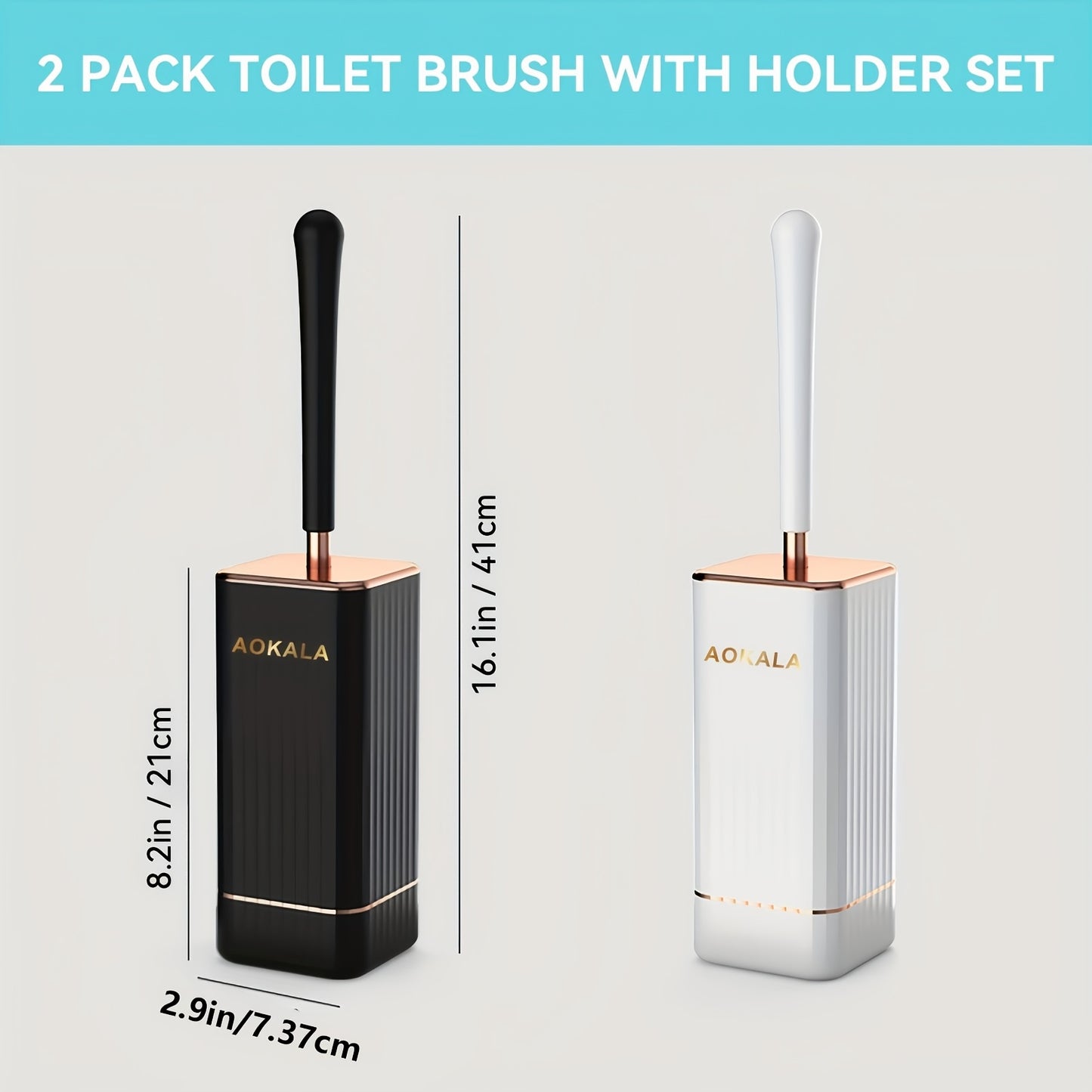 1 Set Of Ergonomic Toilet Brush Set, Odor-resistant, Easy to Clean And Store, Ideal for Bathroom Essentials, Christmas Essentials