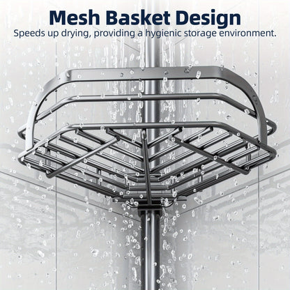 Corner Shower Caddy Tension Pole, Shower Caddies