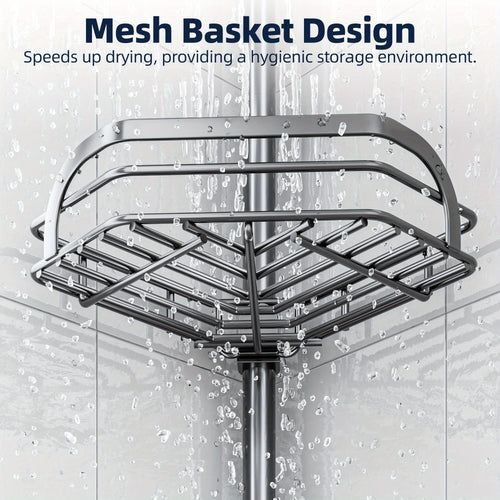 Corner Shower Caddy Tension Pole, Shower Caddies