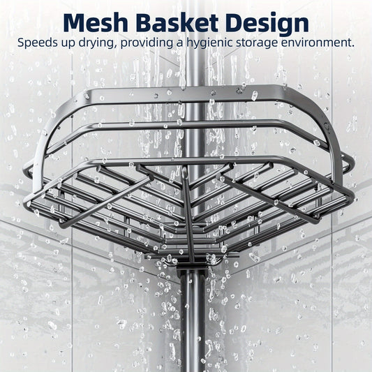 Corner Shower Caddy Tension Pole, Shower Caddies