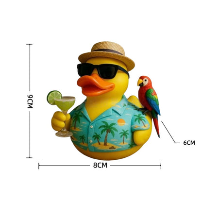 A Highly Fashionable Beach Gathering Featuring Large, Intricately Designed Resin Ducks, Perfect As Gifts for Friends During Different Celebrations. They Can Also Serve Multiple Purposes, Including As Car Decorations