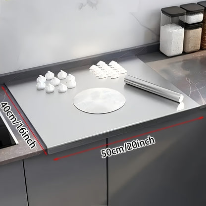 Extra Large Stainless Steel Cutting Board, Corrosion Resistant Easy Clean Kitchen Chopping Board, Multifunctional Food Prep Tool, Perfect Father'S Day Gift