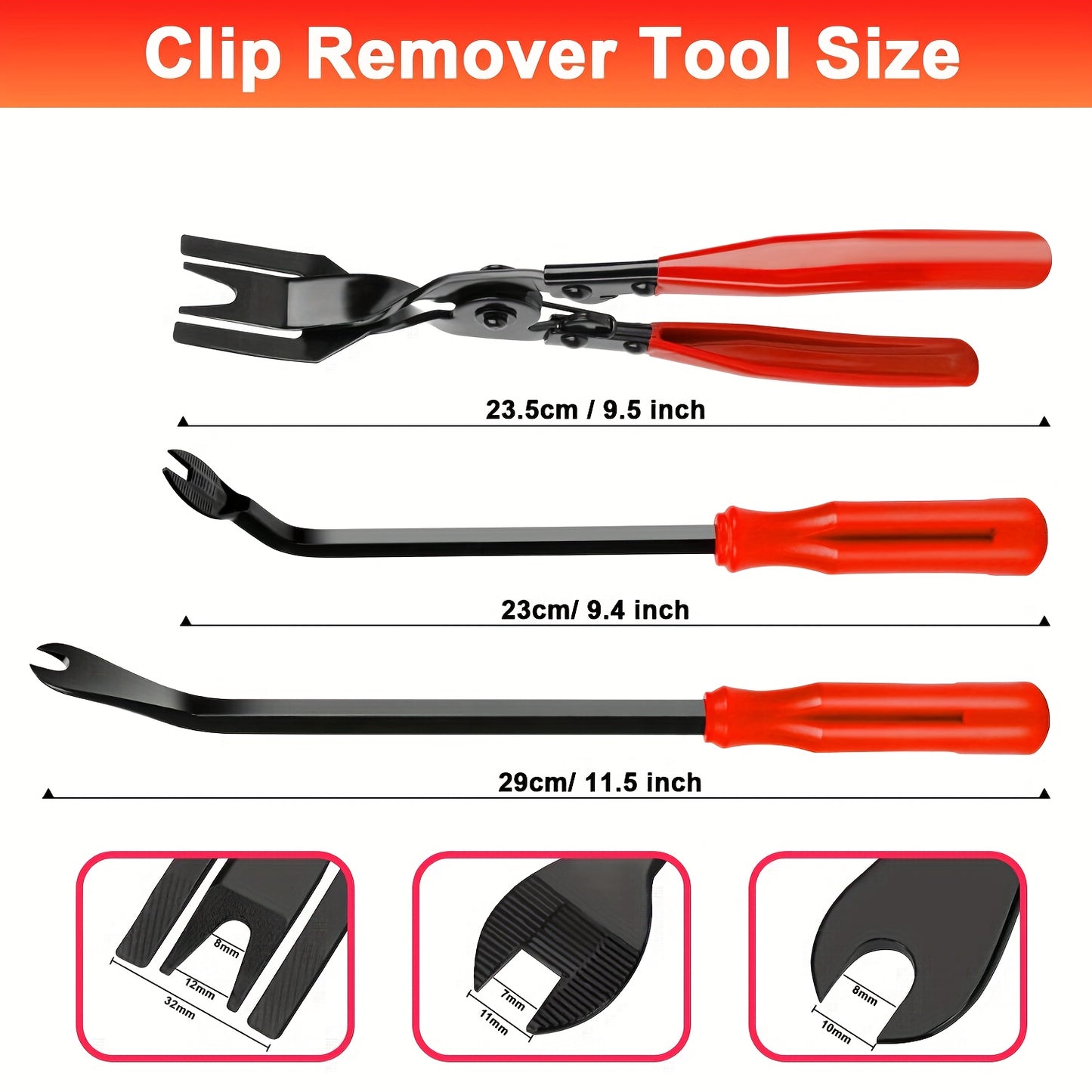 17pcs Hook And Paddle Tool Set, Automotive Trim Removal Kit, Including Fastener Clamps, Rivet Pullers, Magnetic Pickers, Gasket Scrapers, Scratch-free Plastic Prying Tools For Car Maintenance, A Great Choice For Daily Use And Gifting.