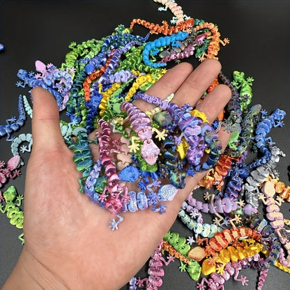 101 3D Printed Gecko Statues - Exquisite Home Decor, Desk Ornaments, Lucky Charms, Gifts for Mother'S Day And Father'S Day, Decorative Sculptures