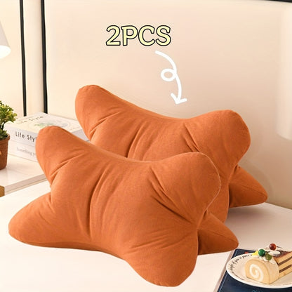 Triangular Lumbar Support Pillow Chenille, Soft Breathable Back Cushion with Hidden Zipper for Office Chair Sofa Bed, Lightweight Washable Wedge Pillow for Neck Back Support