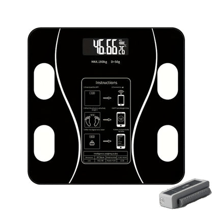 Digital Bathroom Scale 396lb – High-Precision Body Fat Scale with HD LCD Display, Temperature Reading, kg/lb Switch, Extra-Wide Platform, Electronic Body Weight Scale for Home & Bathroom, Multiple Styles
