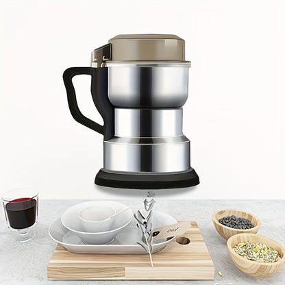 Grinder, 10-Second Quick Grinding, Grain Coffee Bean Grinder, Suitable for Beans, Spices, Nuts, 4-Blade Stainless Steel Electric Coffee Bean Grinder, 400Ml/14Oz Deep Grinding Chamber, Dry And Wet Dual-Purpose Food Processor, Quick And Even Grinding