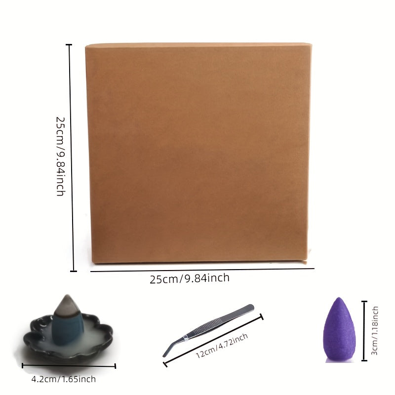 360pcs Backflow Incense Cones, Natural Scents Waterfall Incense, Rose Tulip Jasmine Lavender Rose for Backflow Incense Burner Holder, Natural Meditation Yoga Gift